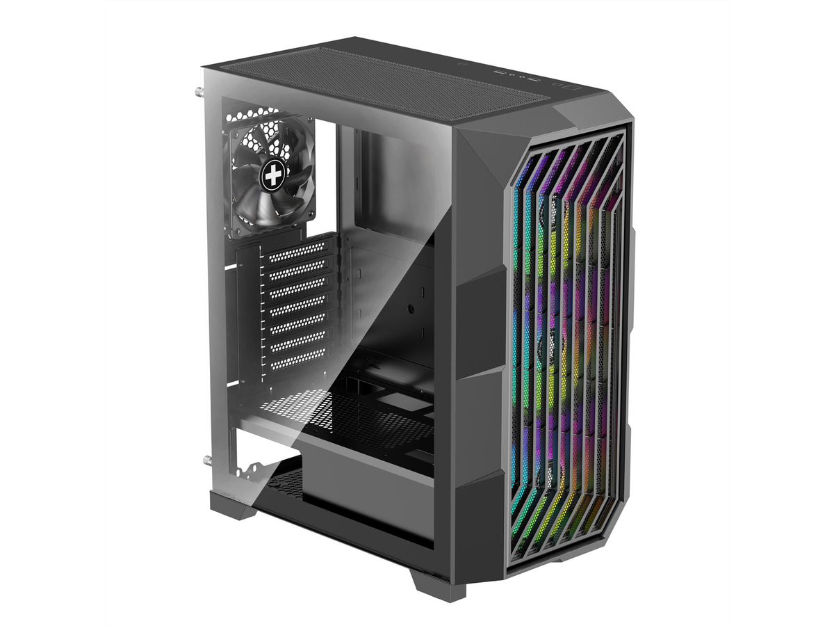 XILENCE Xilent Breeze II ATX PC Case black, X812.ARGB Gaming ATX PC Case schwarz