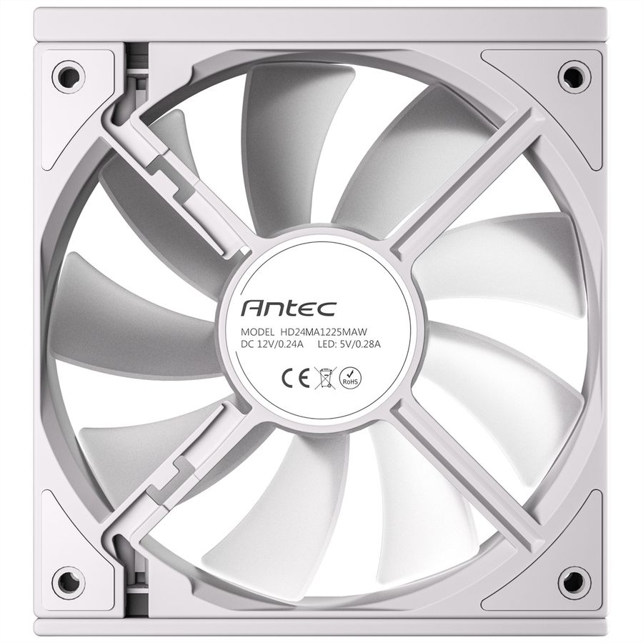 ANTEC C120 ARGB Fan PC Gehäuselüfter 120mm 3er Pack, weiß
