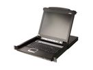 ATEN CL5716MW 43cm wide LCD KVM Switch, USB-PS/2, VGA, 16 Port, IT-Layout