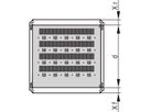 SCHROFF Gestellfachboden stationär - FACHBODEN STAT.600B1200T 7035