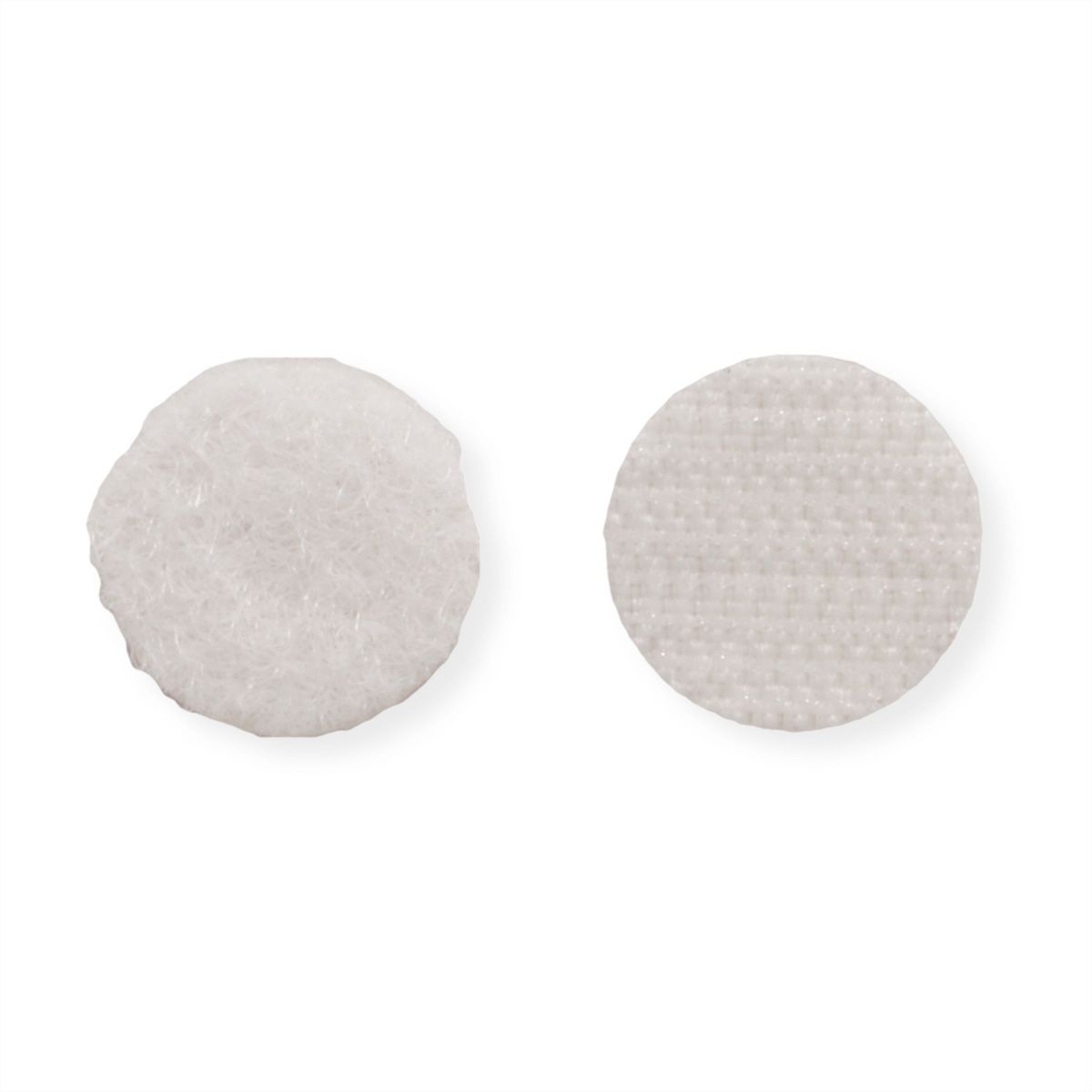 VELCRO® Klettpunkte Selbstklebend, Haken & Flausch 16mm x 16 sets Weiß