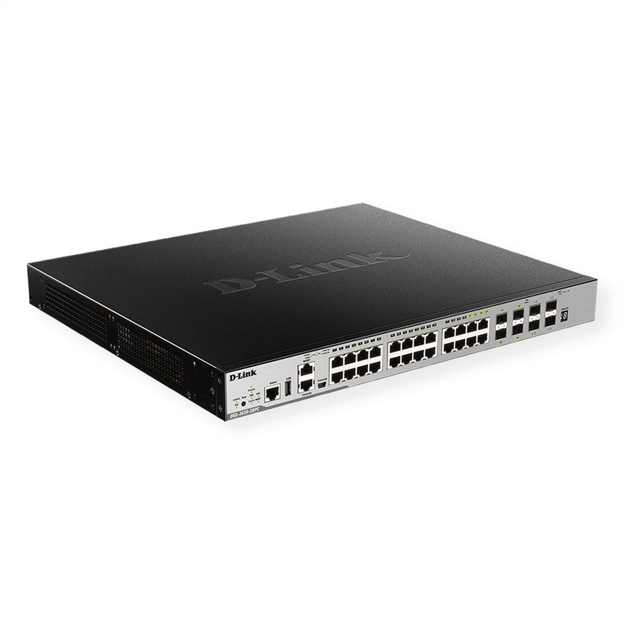 D-Link DGS-3630-28PC/SI/E 28-Port Layer 3 Gigabit PoE Stack Switch (SI)