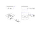 BACHMANN TWIST 2 1xUTE 1xUSB A/C 22W 0,2m GST18 silber eckig