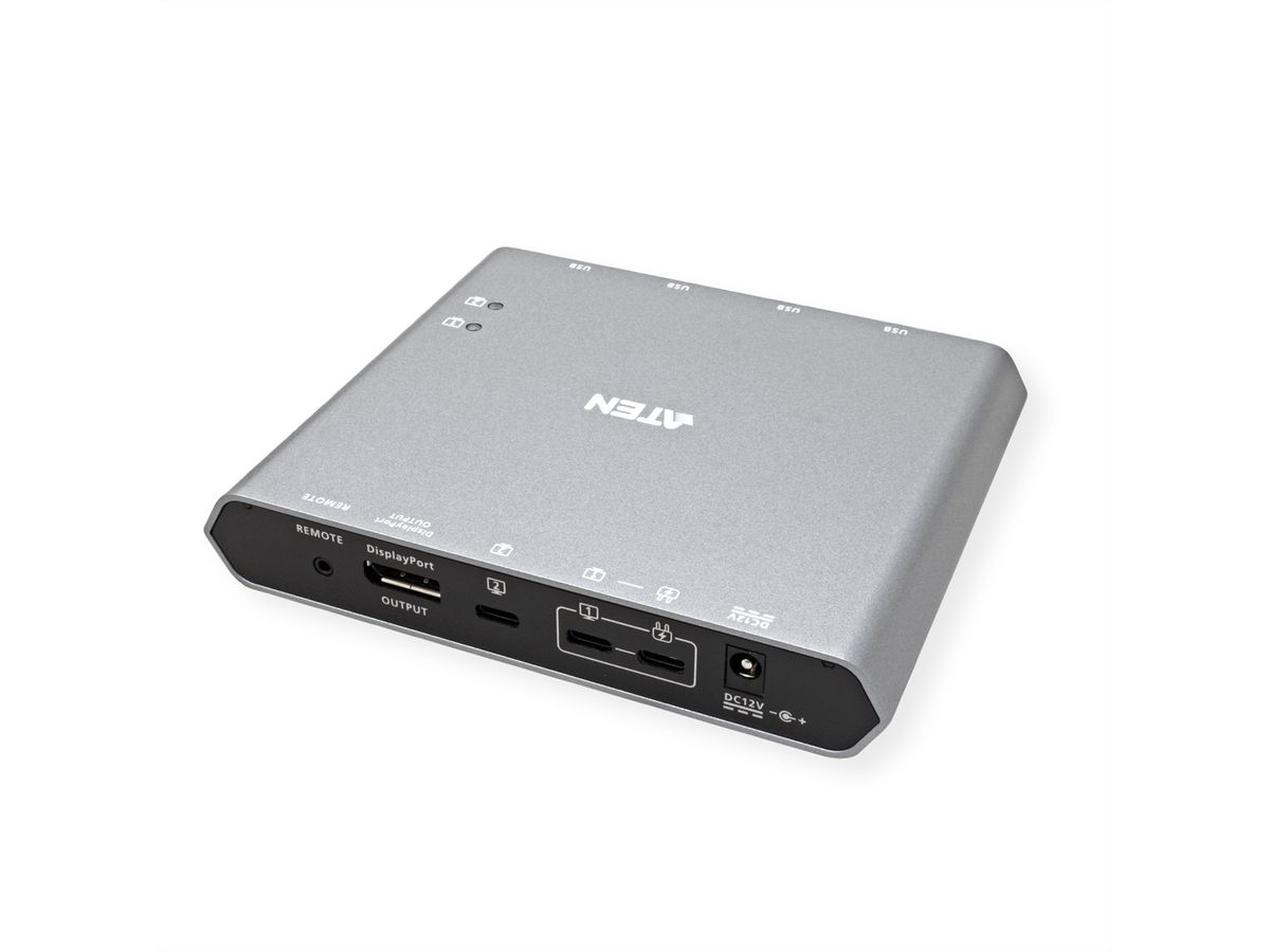 ATEN US3311 2-Port USB-C 4K DisplayPort KVM Dock