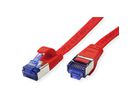 VALUE Patchkabel Kat.6A (Class EA) FTP, extra-flach, rot, 1 m