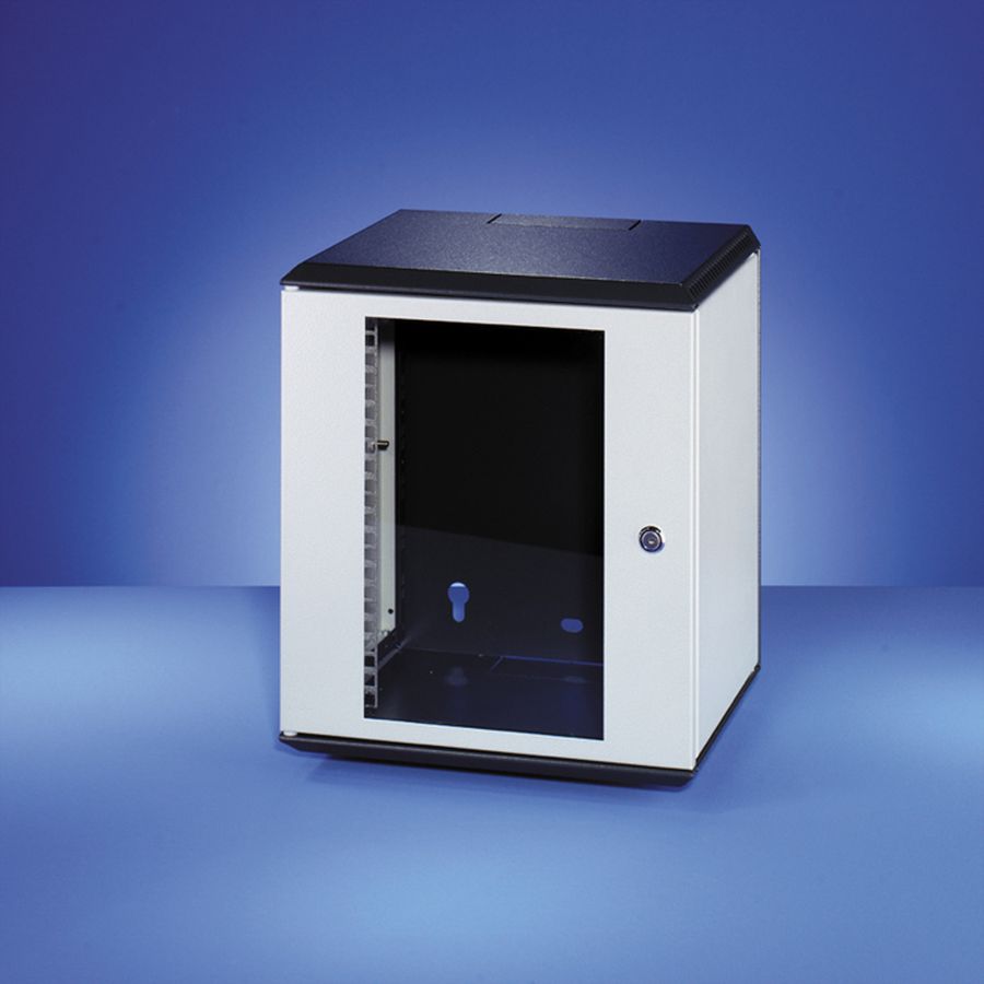 SCHROFF EPCASE 10"-Gehäuse 4 HE mit Glastür, (HxBxT) 262x345x280mm