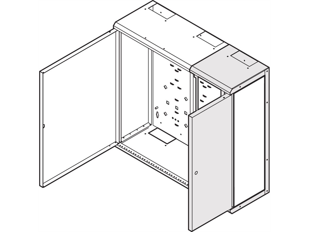 SCHROFF Anreihmodul - ANREIHMODUL 600H 225B 220T