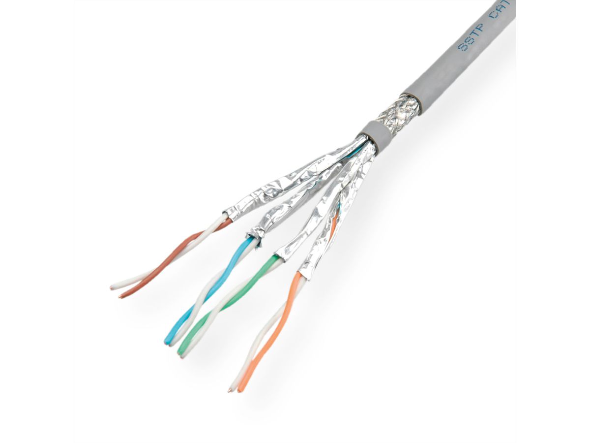 ROLINE S/FTP-(PiMF-) Kabel Kat.7 (Class F) Massivdraht, AWG23, 300m