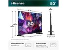 Hisense TV 50E7S PRO 50", QLED 4K, 144Hz, 350 Nits