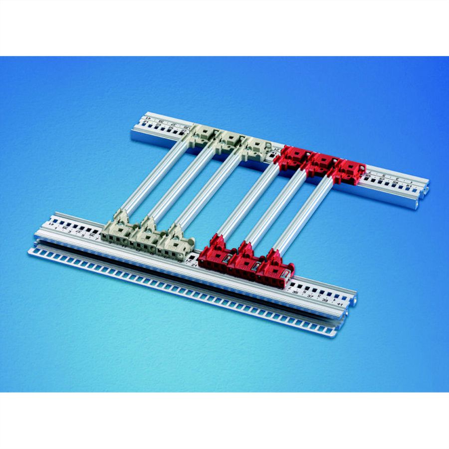 SCHROFF Führungsschiene mit Codierung, Nutbreite 2,5 mm, Einzelteile für Sonderlängen - FUEHRUNGSSCH PROF 2.5 280T
