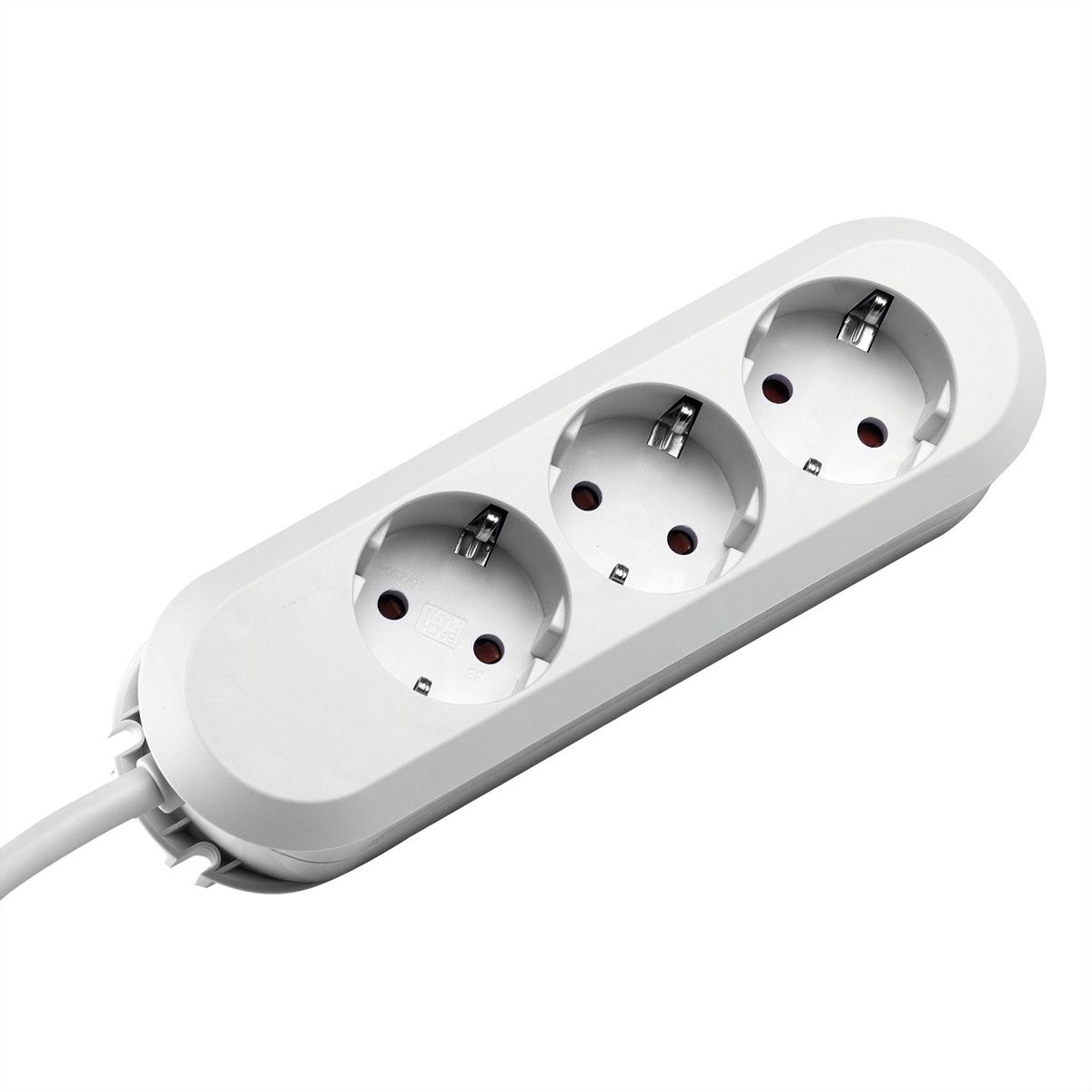 BACHMANN SMART Steckdosenleiste 3x Schutzkontakt, geschraubt, weiß, 3 m