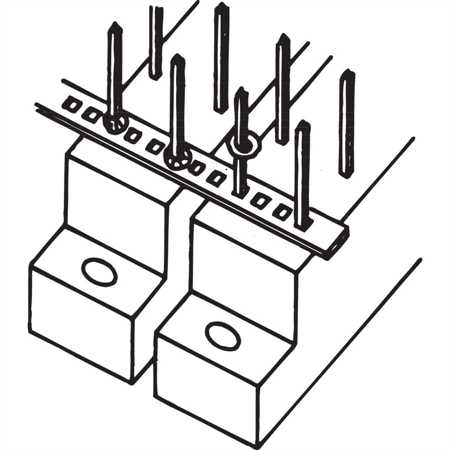 SCHROFF Streifenleiter für Federleisten - STREIFENLEITER 1,0X1,0MM