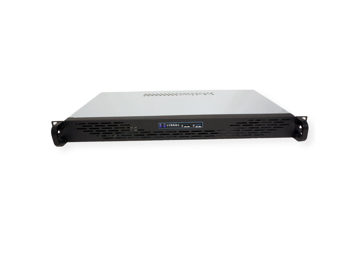 19" Servergehäuse, 1HE, schwarz