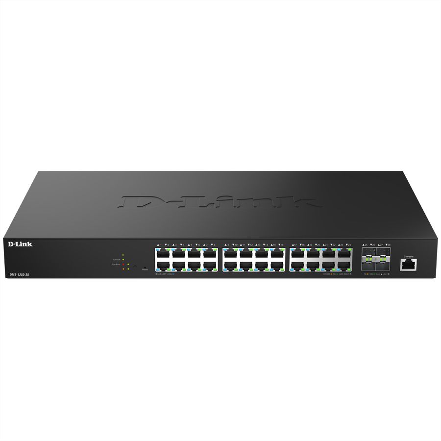 D-Link DMS-1250-28/E 28-Port Switch Multi-Gigabit Smart Managed