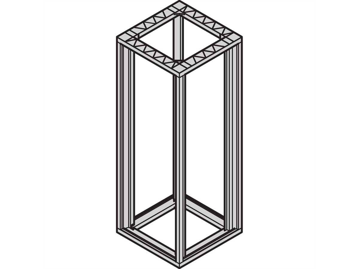 SCHROFF Universal Gestell - GEST.UNI.38HE 600B 800T 7021