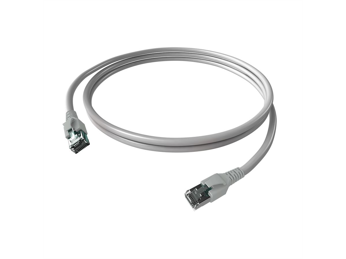 EasyLan FlexBoot Patchkabel Kat.6A, S/FTP, grau, 5 m