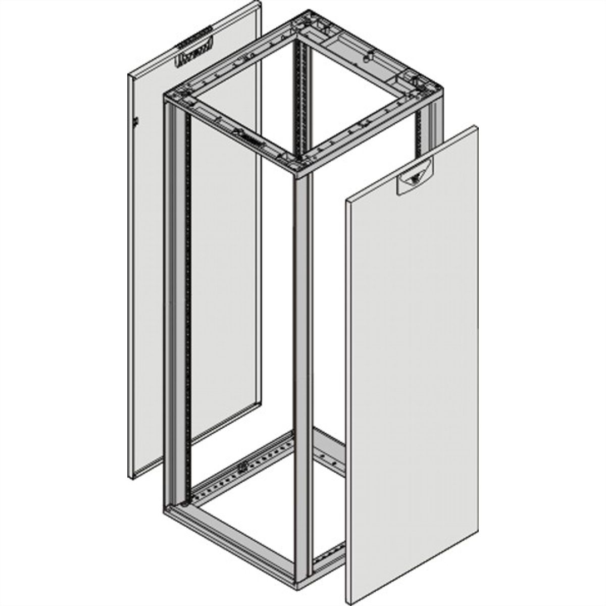 SCHROFF Seitenwand für Heavy-Duty - SEIT.WD.43HE 600T HD 7035 2X