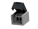 EasyLan preLink / fixLink AP-Dose grau