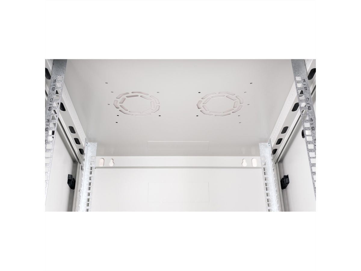 ROLINE 19-Zoll Wandgehäuse Basic Plus 18HE, 600x600 BxT grau