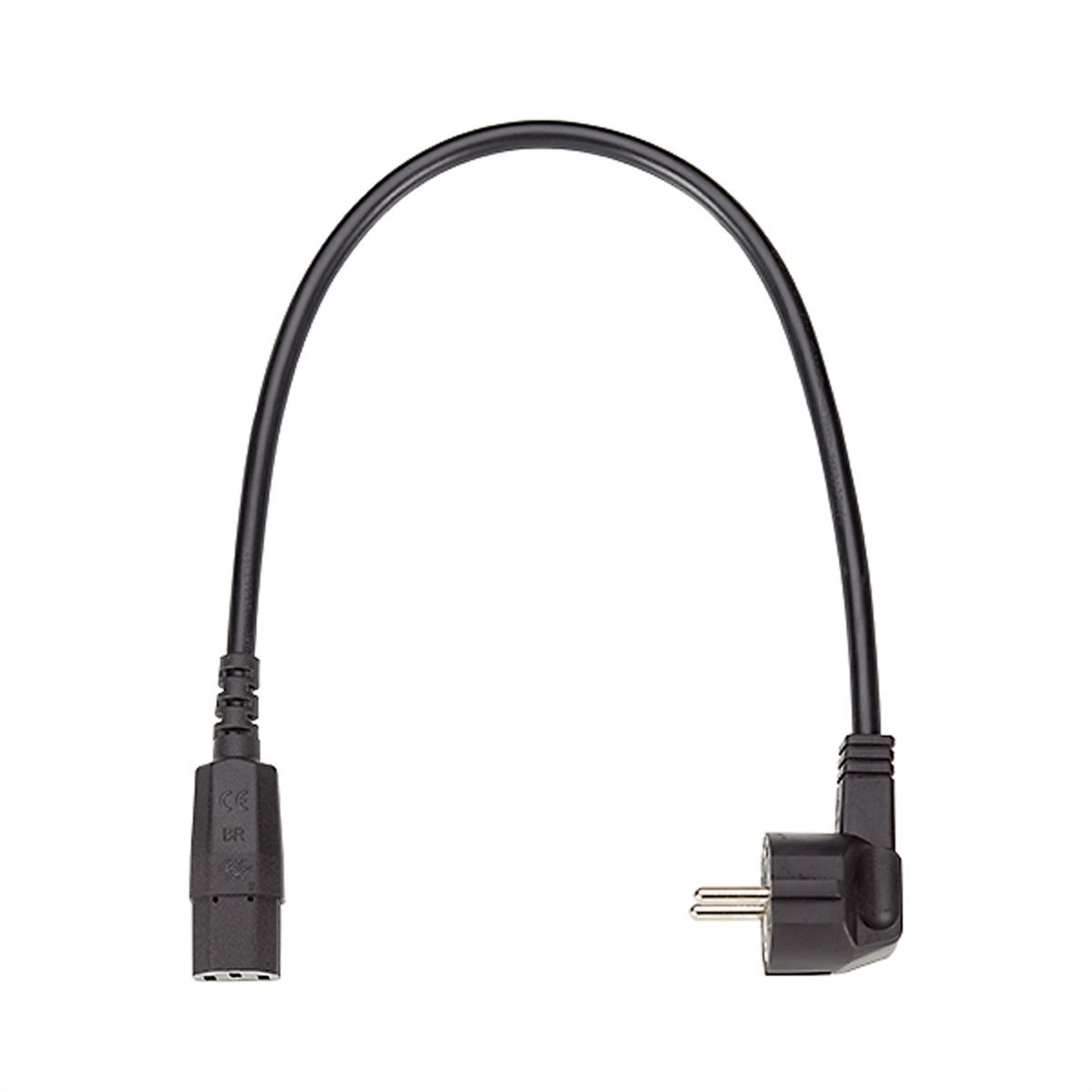BACHMANN Zuleitung H05VV-F 3G1,5,sw, L:1,5, CEE7/7 / C13