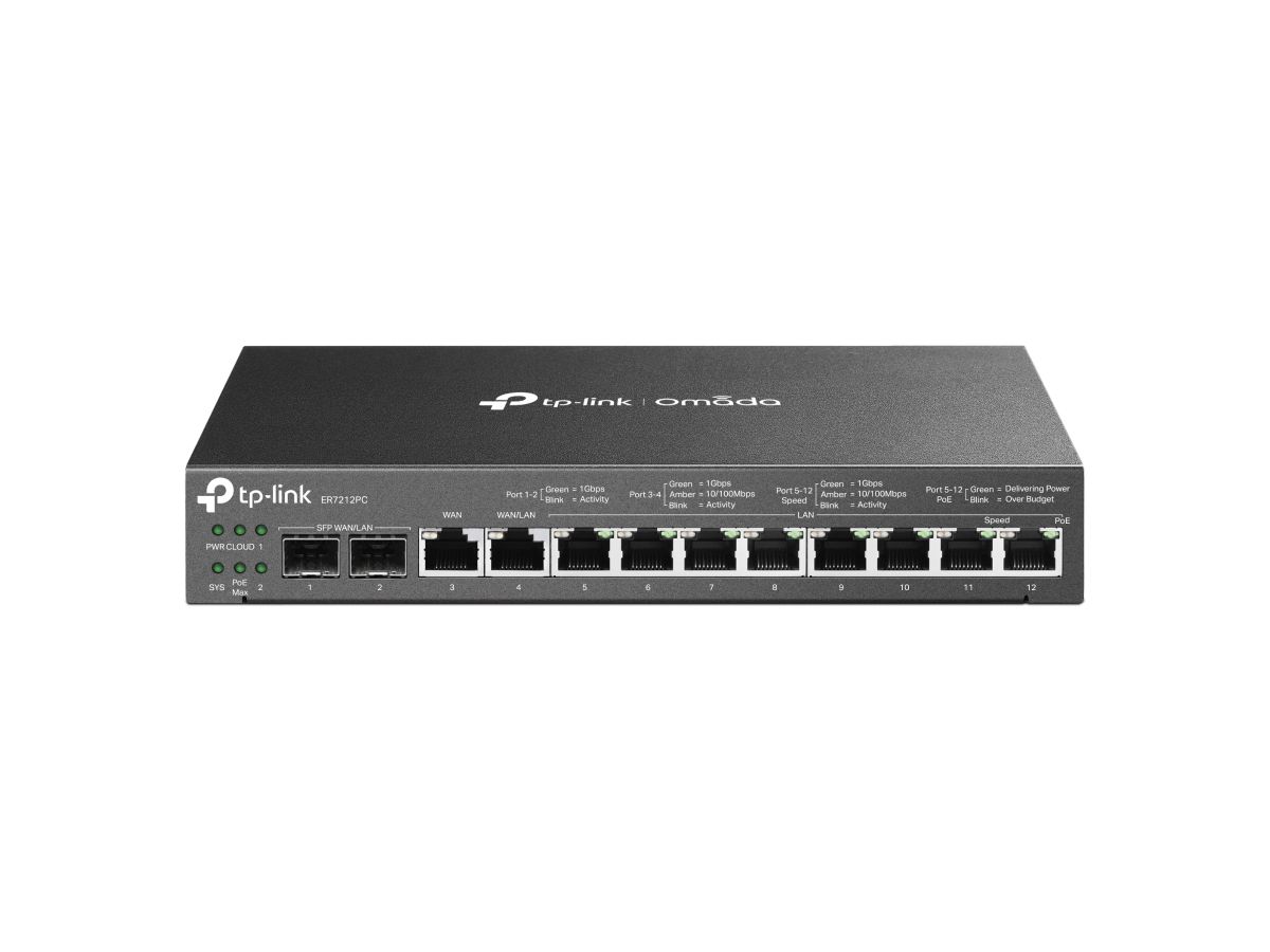 TP-Link ER7212PC Kabelrouter Gigabit Ethernet Schwarz