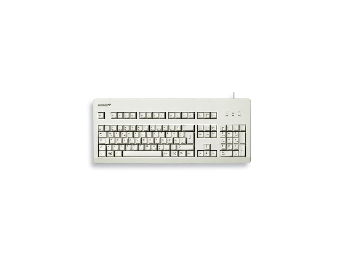 CHERRY G80-3000 Tastatur Universal USB QWERTY UK Englisch Grau