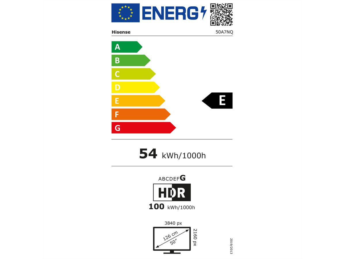 Hisense TV 50A7NQ, 50", 4K, QLED, 60Hz