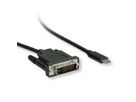 ROLINE USB Typ C - DVI Adapterkabel, ST/ST, 2 m