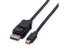 VALUE DisplayPort Kabel, DP ST - Mini DP ST, schwarz, 1,5 m