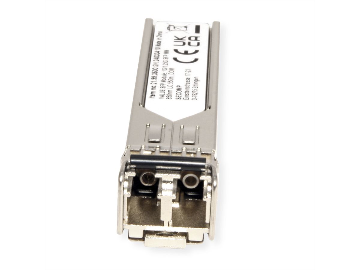 VALUE SFP Modul (MiniGBIC) SX/LC, 1/1,25G, Multimode 850nm, max. 550m