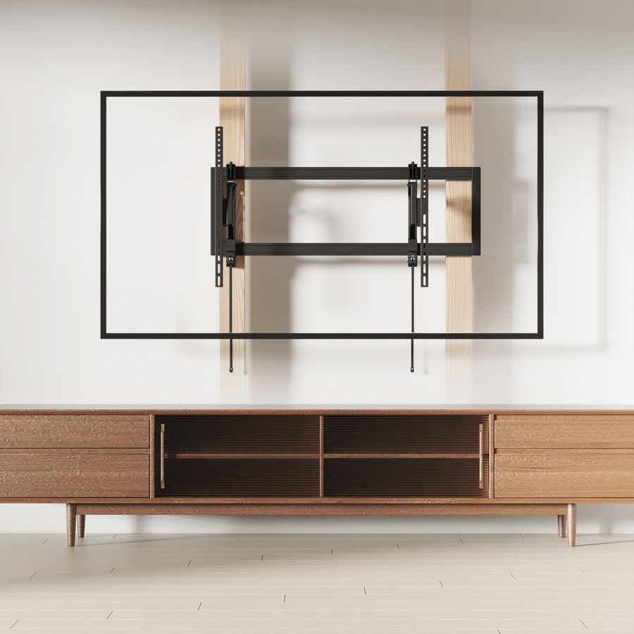 VALUE TV-Wandhalterung, hochbelastbar, ausziehbar, neigbar, 55-105 Zoll, bis 80 kg