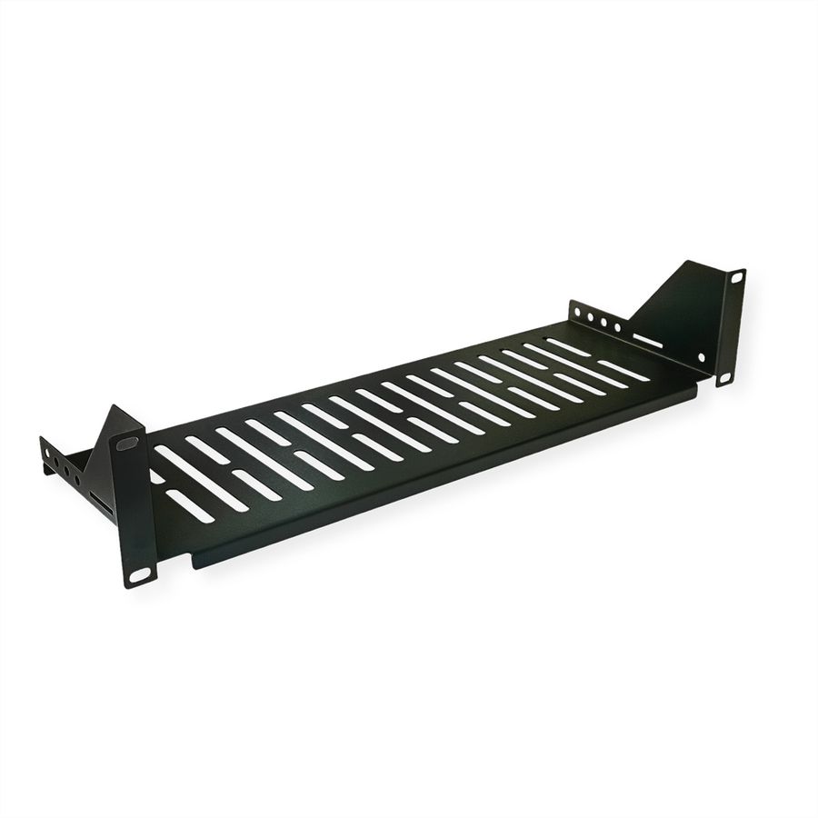 VALUE 19-Zoll-Geräteträger, 485 x 150mm, 2HE, max. 15 kg, schwarz