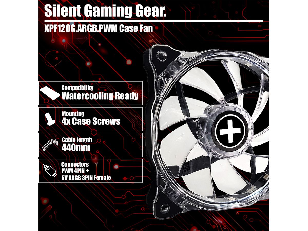 XILENCE XPF120G.ARGB.PWM Lüfter Hydro Bearing