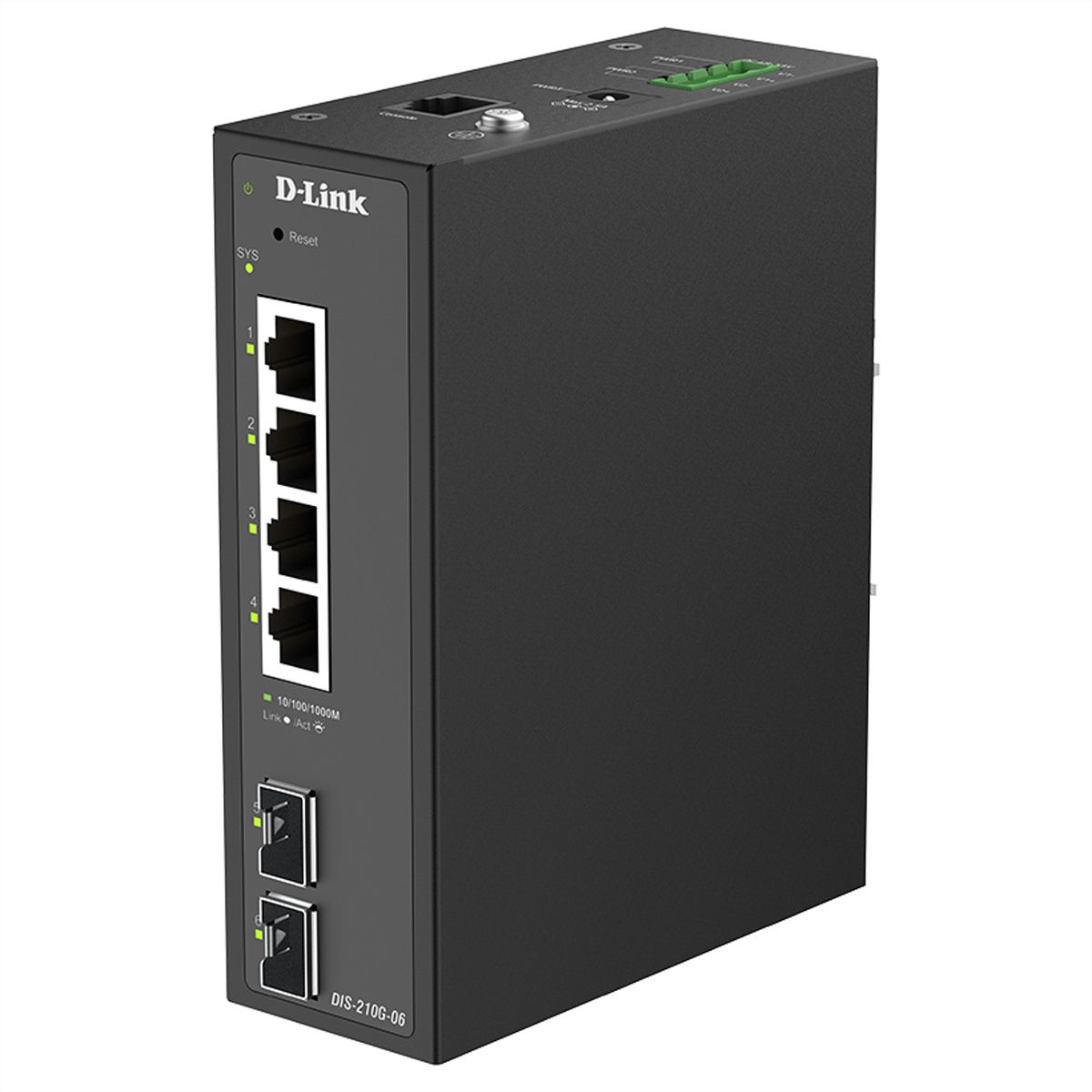 D-Link DIS-210G-06 6-Port Switch, Smart Managed Gigabit Industrial