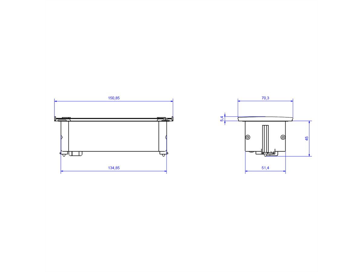 BACHMANN KAPSA X-Small 1x Schutzkontakt 1x USB Charger, GST18-Stecker