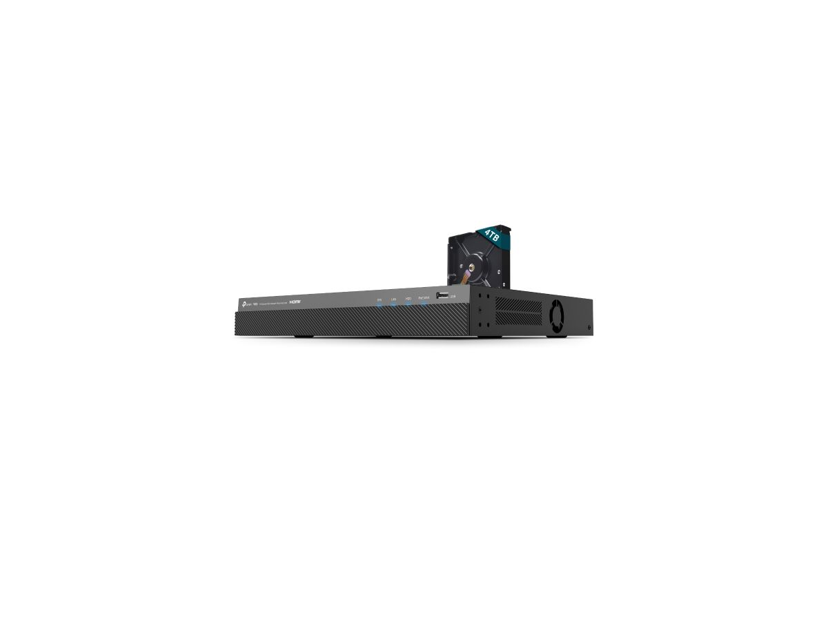 TP-Link VIGI VIGINVR2016H-16MP4TB Netzwerk-Videorekorder (NVR) Schwarz