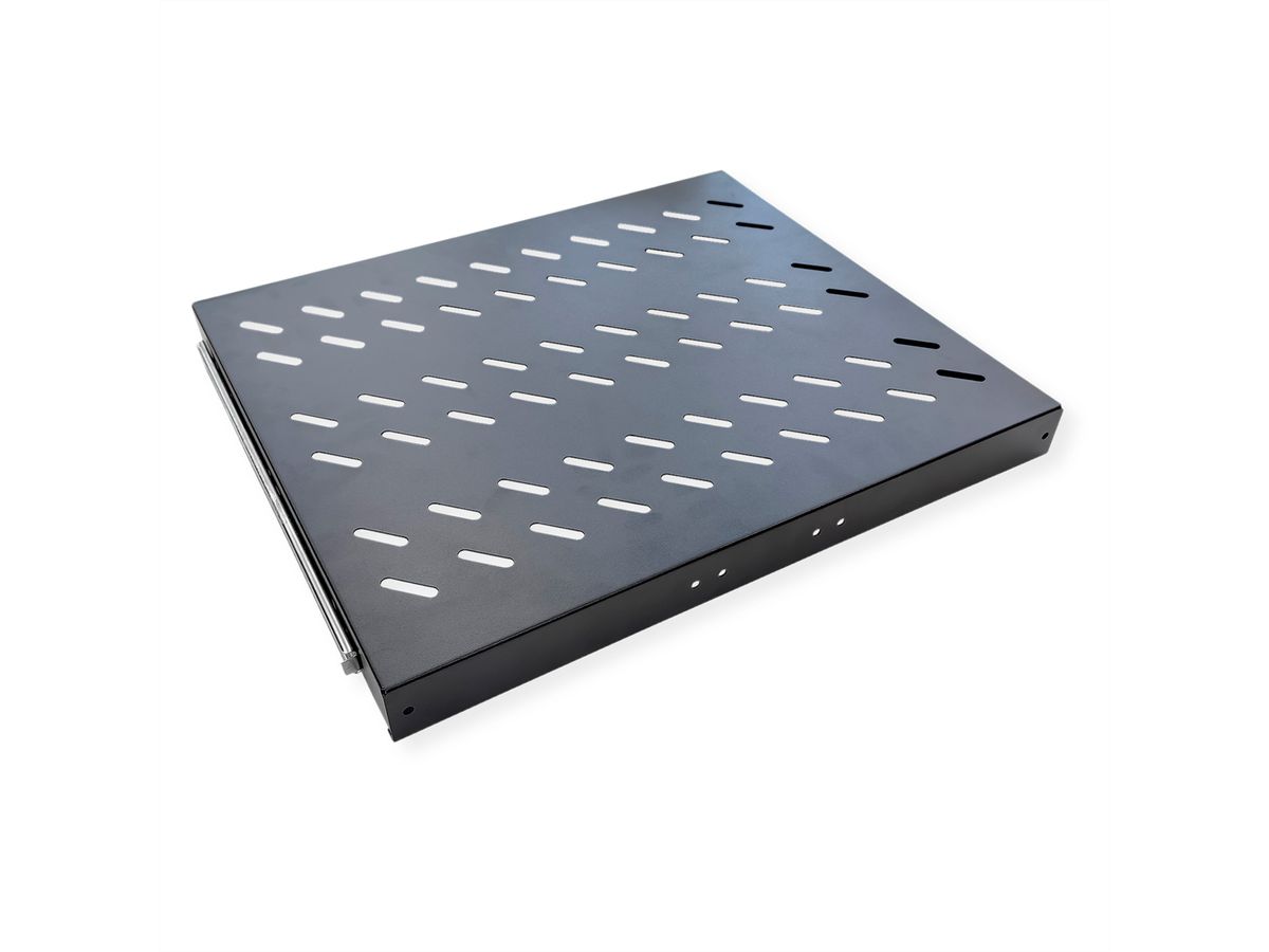 VALUE 19"-Fachboden ausziehbar, 420 x 568 mm, 25kg Traglast