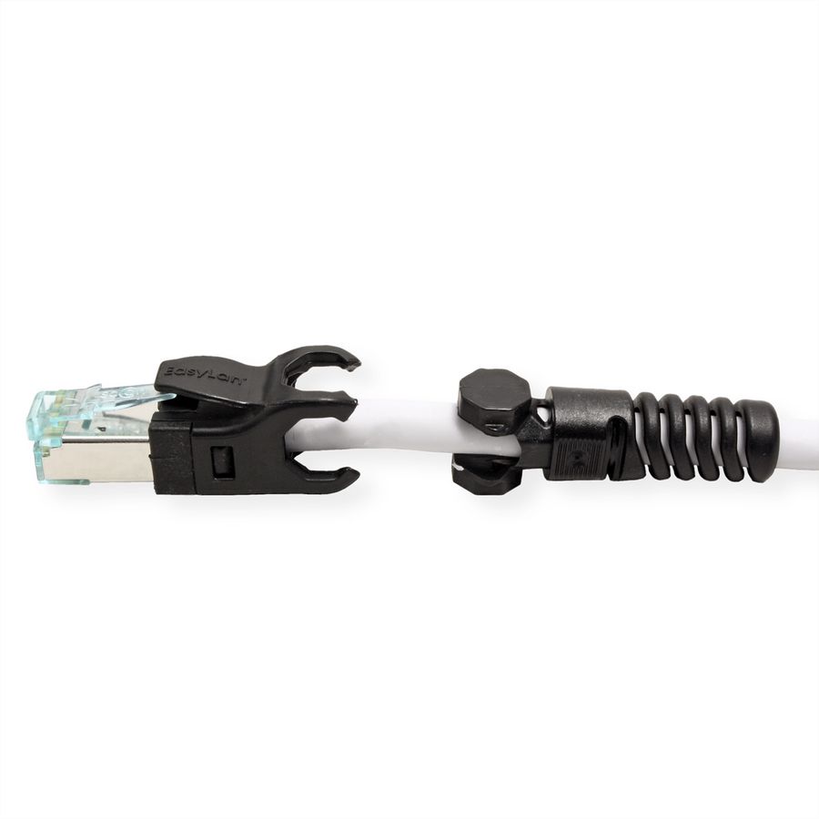 EasyLan VarioBoot Patchkabel Cat.6A, S/FTP, grau, 1,5 m