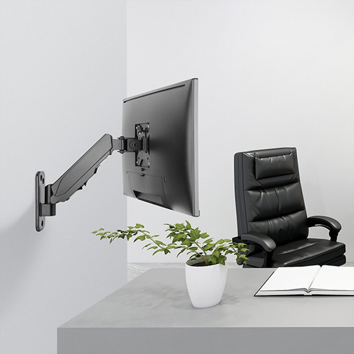 VALUE LCD-Arm, Wandmontage, 4 Gelenke, 17-32 Zoll, bis 8 kg, schwarz