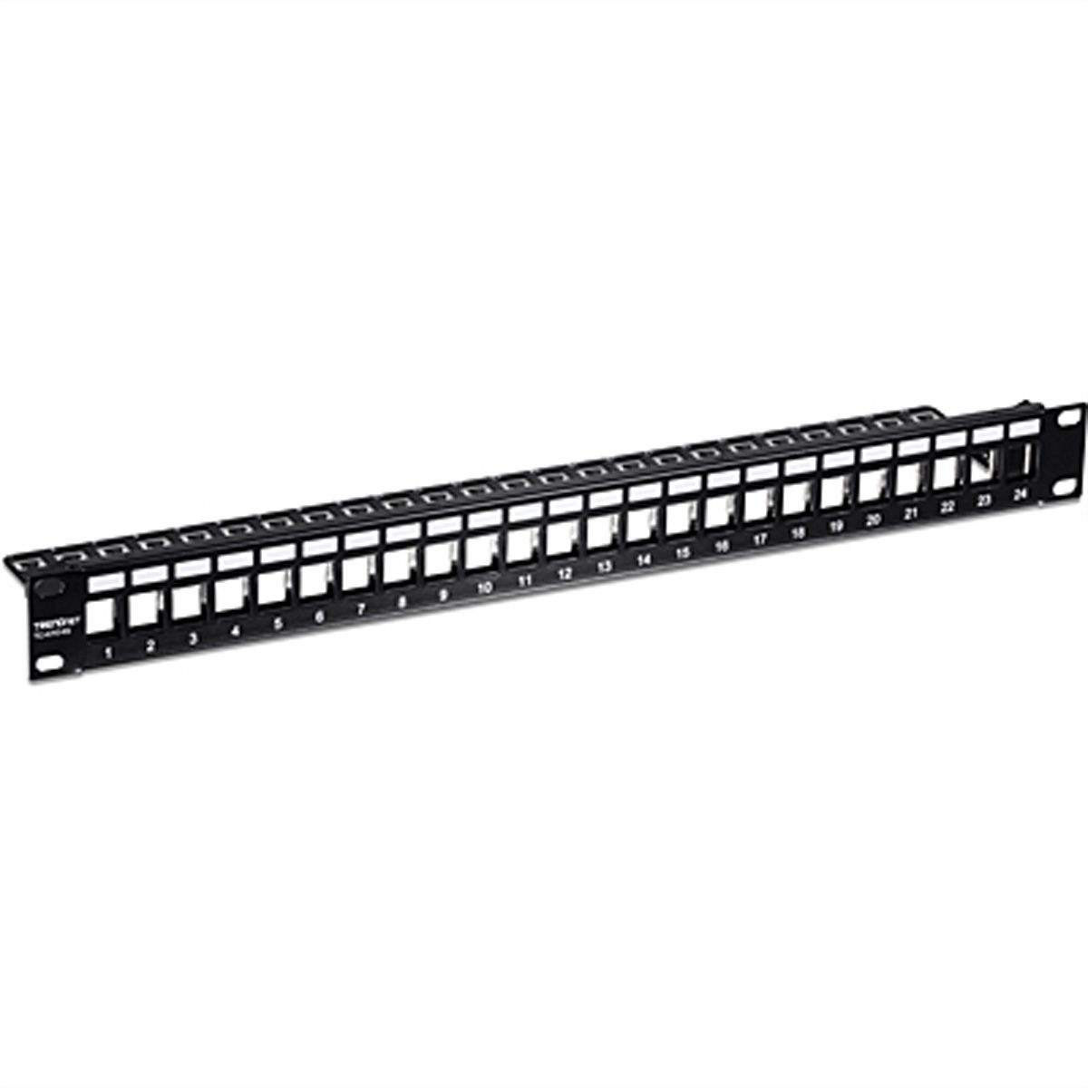 TRENDnet TC-KP24S Patch Panel, 24-Port Blank Keystone Shielded  1U