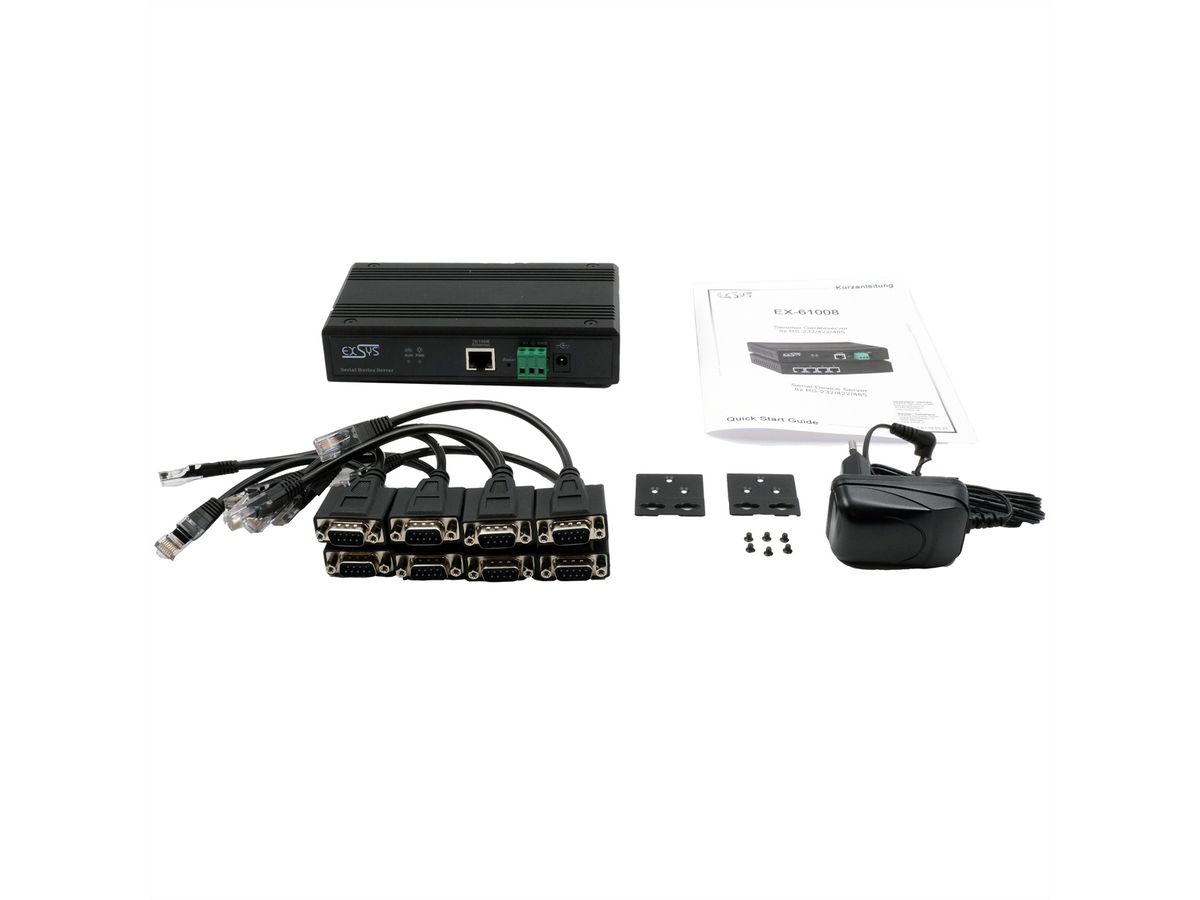 EX-61008 Serial Device Server 8 x Seriell RS-232/422/485