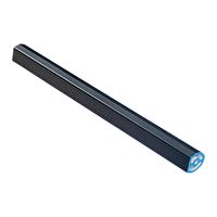 SCHROFF Griffstange - GRIFFSTANGE 1 M SCHWARZ ELOX