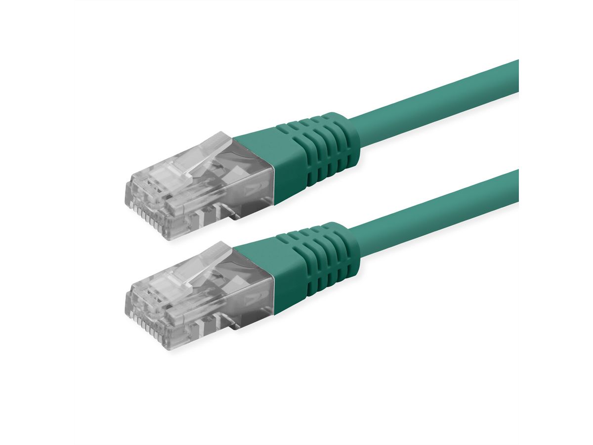 ROLINE Patchkabel Cat.6 (Class E), UTP, PoE, grün, 3 m