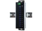 EXSYS EX-1110HMVS-WT 10 Port USB 3.2 Gen1 HUB 15KV ESD Surge Protection für erweiterte Temperaturen