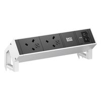 BACHMANN DESK2 2xUK 1xUSB C/C 45W, L=0,2m INOX