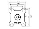 SCHROFF Verstellbarer Monitorarm mit Tastatur Ablage, bis 8 kg