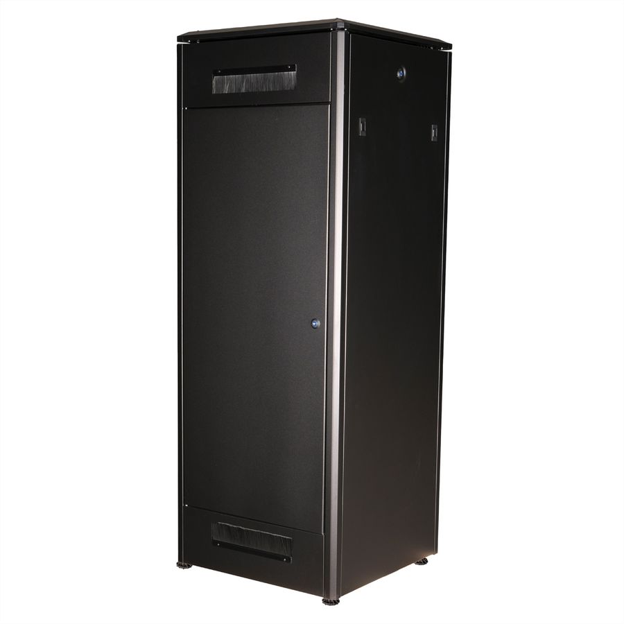 ROLINE 19-Zoll Netzwerkschrank Pro 32 HE, 600x600 BxT Glastür schwarz