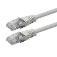 ROLINE Patchkabel Cat.6 (Class E), UTP, PoE, weiß, 0,3 m
