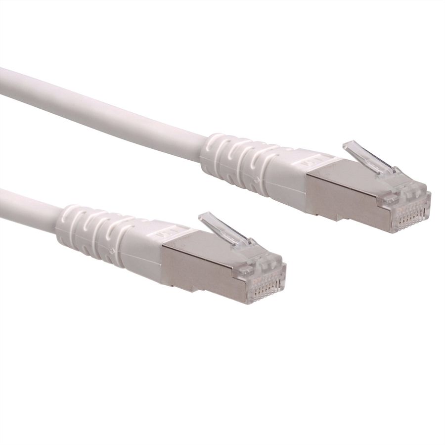 ROLINE Patchkabel Cat.6 (Class E) S/FTP (PiMF), weiß, 10 m