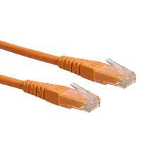 ROLINE Patchkabel Cat.6 (Class E) UTP, orange, 0,3 m